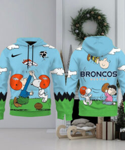 Denver Broncos X Snoopy Peanuts 75th Anniversary Hoodie