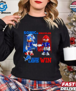 Detroit Lions win Gibbs and Monty signature shirt