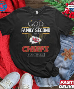 God First Family Second Then Kansas City Chiefs Football Shirt