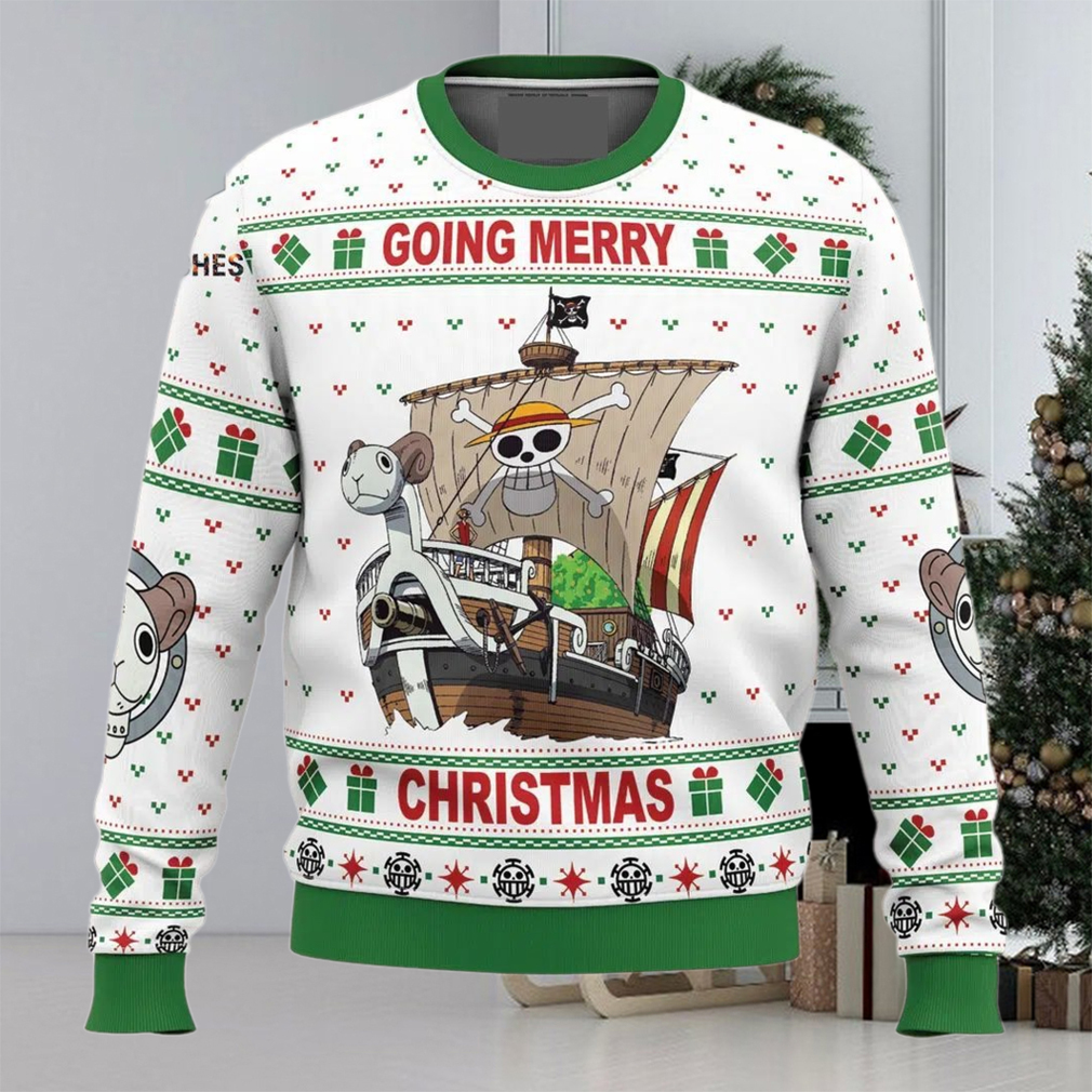Going Merry Christmas OP Pirates Christmas Ugly Wool Knitted Sweater Going Merry Christmas OP Pirates Christmas Ugly Wool Knitted Sweater