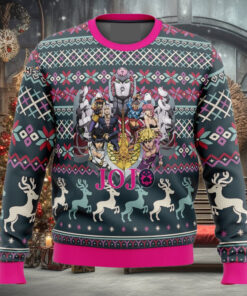 Golden Wind Jojo’s Bizarre Adventure Wool Holiday Sweater