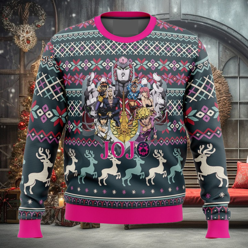 Golden Wind Jojo’s Bizarre Adventure Wool Holiday Sweater Golden Wind Jojo’s Bizarre Adventure Wool Holiday Sweater