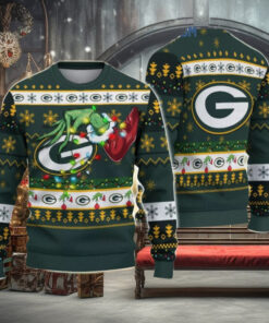 Grinch Green Bay Football Team Packerss Ugly Wool Sweater 2025