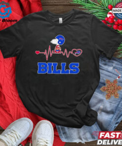 Heartbeats Snoopy Buffalo Bills Logo shirt