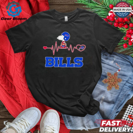 Heartbeats Snoopy Buffalo Bills Logo shirt