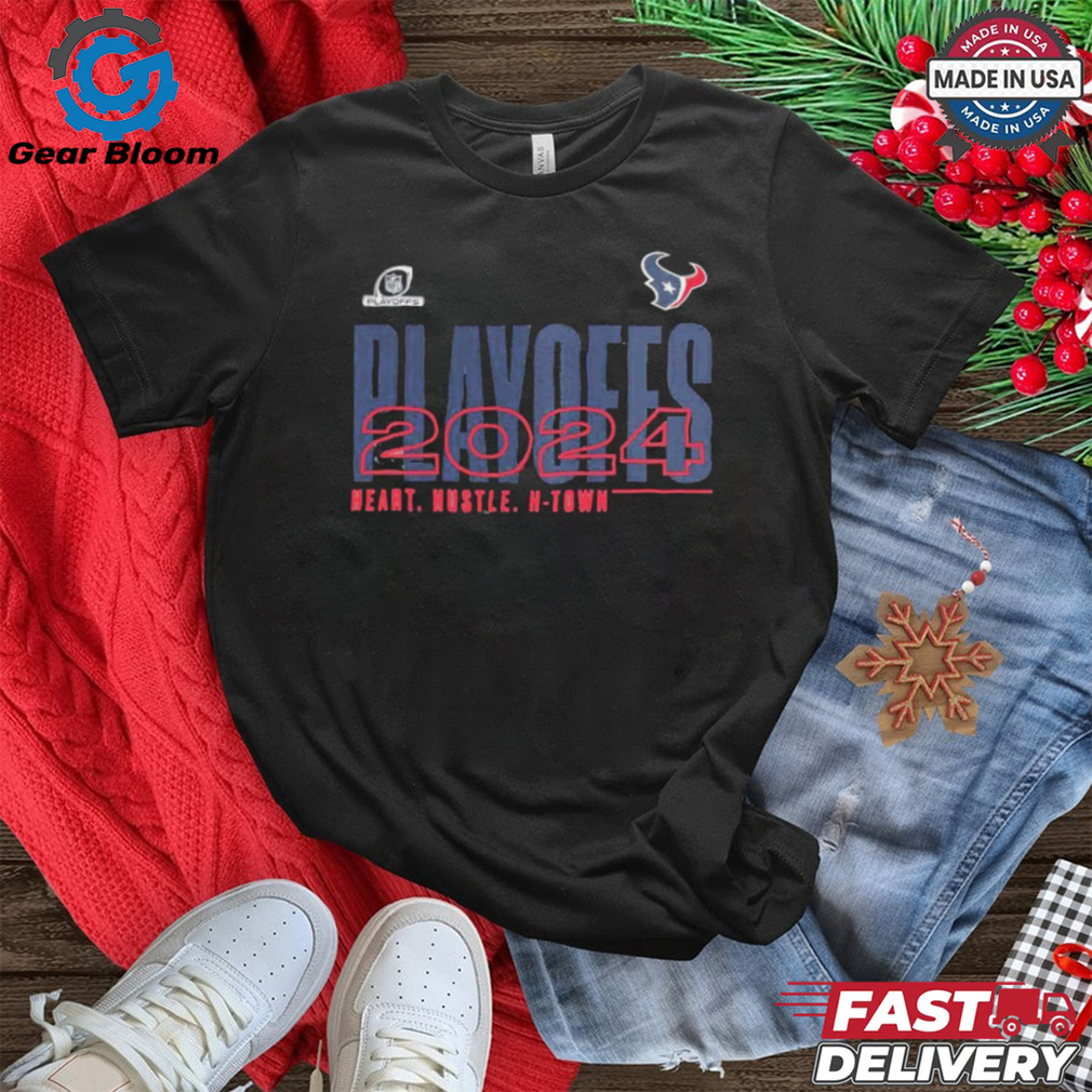 Houston Texans NFL Playoffs 2024 heart hustle H Town shirt Houston Texans NFL Playoffs 2024 heart hustle H Town shirt