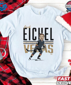 Jack Eichel Center Ice Caricature T Shirt