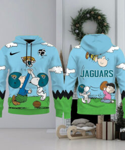 Jacksonville Jaguars X Snoopy Peanuts 75th Anniversary Hoodie