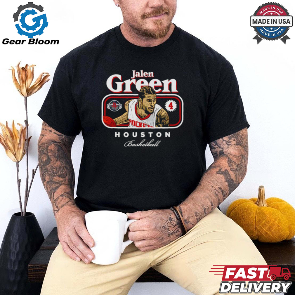 Jalen Green 4 Houston Rockets Basketball cover signature shirt Jalen Green 4 Houston Rockets Basketball cover signature shirt