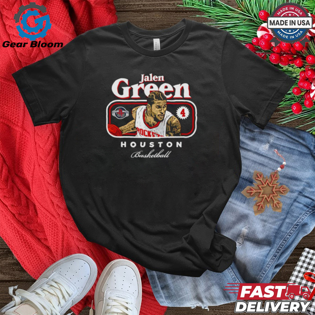 Jalen Green 4 Houston Rockets Basketball cover signature shirt Jalen Green 4 Houston Rockets Basketball cover signature shirt