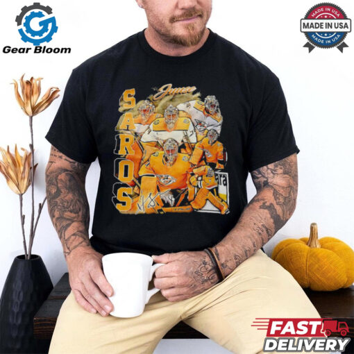Juuse Saros Nashville Predators hockey vintage shirt