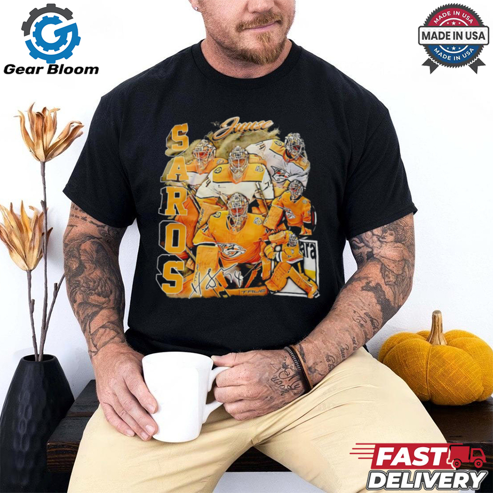 Juuse Saros Nashville Predators hockey vintage shirt Juuse Saros Nashville Predators hockey vintage shirt