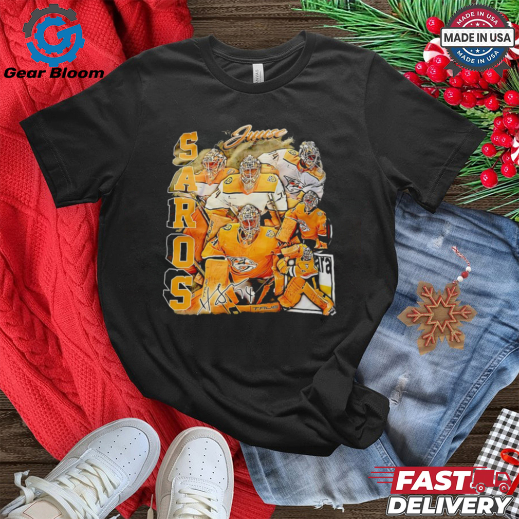 Juuse Saros Nashville Predators hockey vintage shirt Juuse Saros Nashville Predators hockey vintage shirt