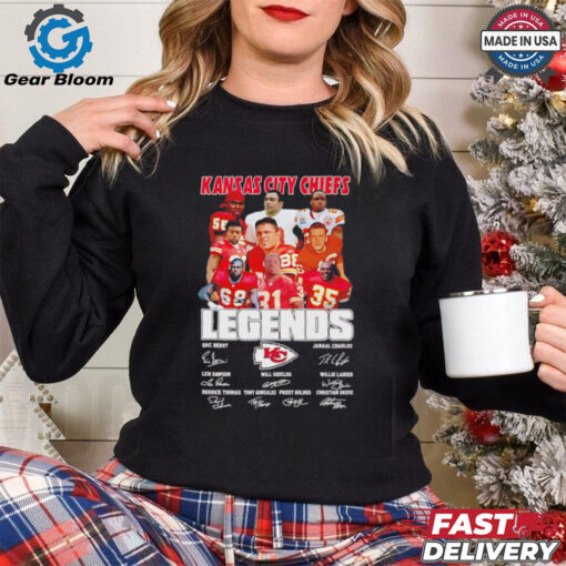 Kansas City Chiefs legends name and signatures shirt