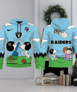 Las Vegas Raiders X Snoopy Peanuts 75th Anniversary Hoodie