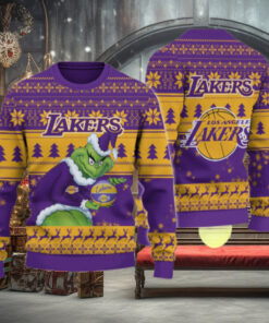 Los Angeles Lakers Grinch Christmas Ugly Sweater