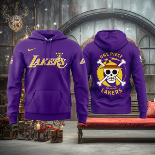 Los Angeles Lakers x One Piece Special Purple Hoodie 2