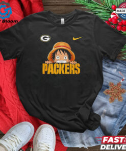 Luffy One Piece x Green Bay Packers shirt