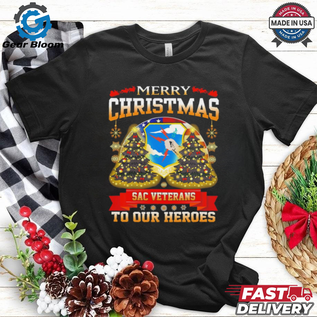 Merry Christmas Sac Veterans to our heroes shirt Merry Christmas Sac Veterans to our heroes shirt