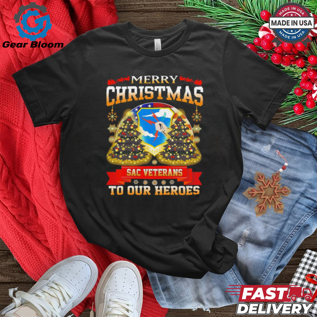 Merry Christmas Sac Veterans to our heroes shirt Merry Christmas Sac Veterans to our heroes shirt
