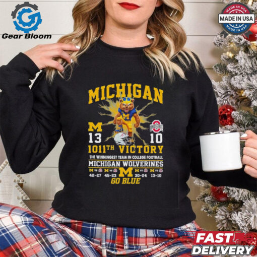 Michigan Wolverines 1011th Victory Beat Ohio State Buckeyes 2024 Go Blue shirt