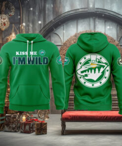 Minnesota Wild St. Patrick’s 2025 Special Green Hoodie