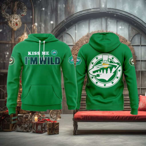 Minnesota Wild St. Patrick’s 2025 Special Green Hoodie