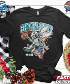 Mitchell & Ness On Fire Charlotte Hornets Shirt