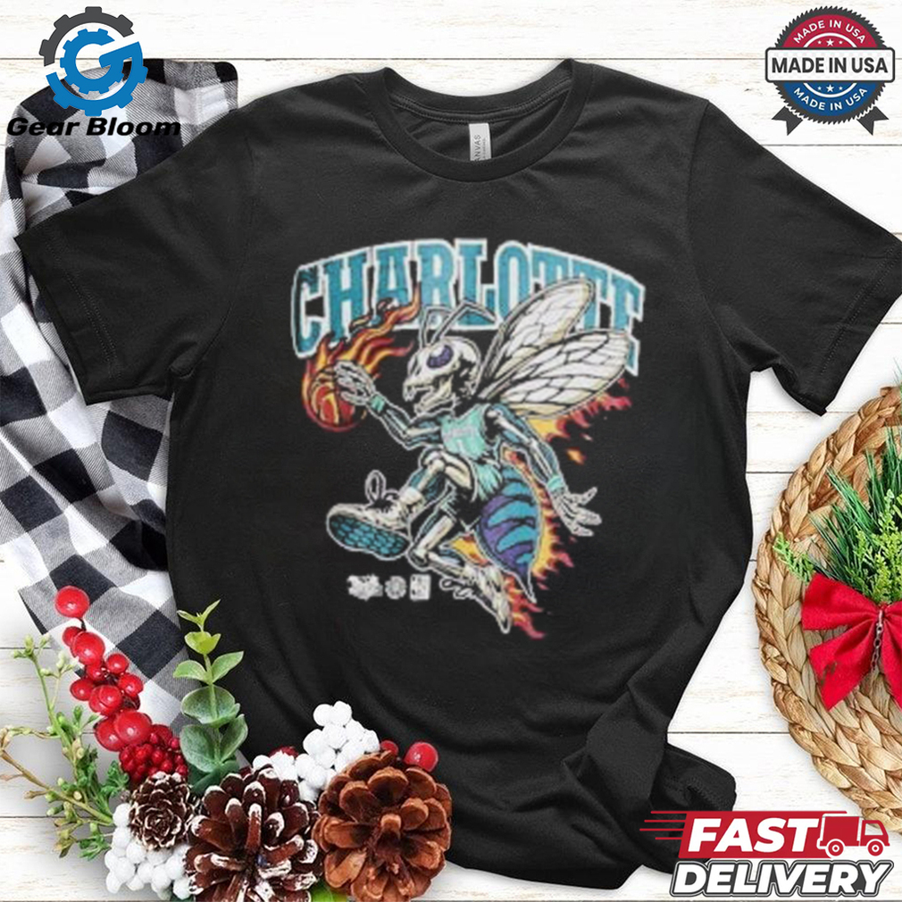 Mitchell & Ness On Fire Charlotte Hornets Shirt Mitchell & Ness On Fire Charlotte Hornets Shirt