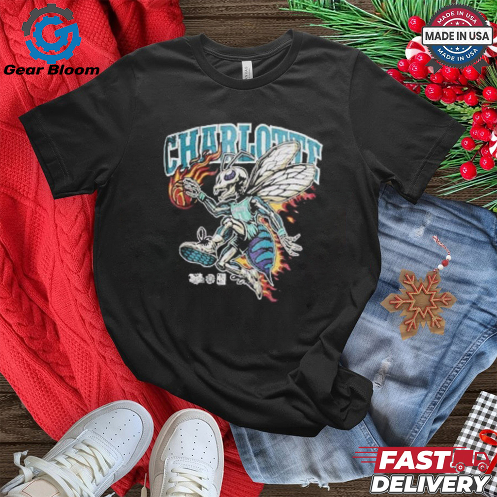 Mitchell & Ness On Fire Charlotte Hornets Shirt Mitchell & Ness On Fire Charlotte Hornets Shirt