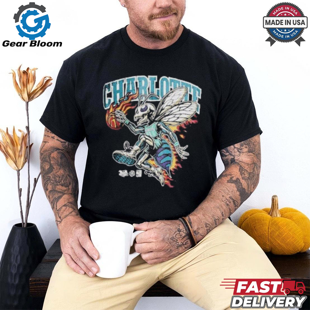Mitchell & Ness On Fire Charlotte Hornets Shirt Mitchell & Ness On Fire Charlotte Hornets Shirt