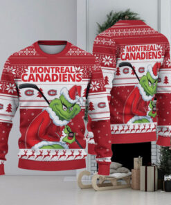 Montreal Canadiens Grinch Christmas Ugly Sweater