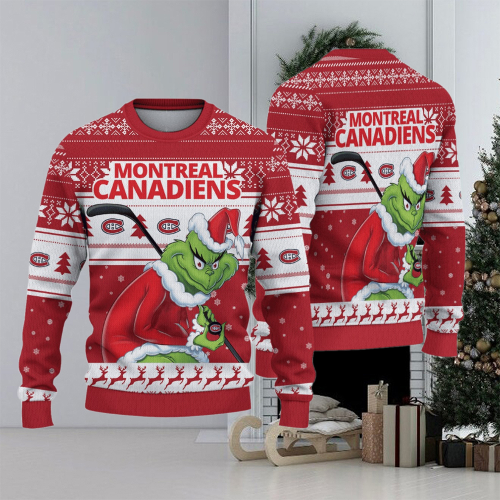 Montreal Canadiens Grinch Christmas Ugly Sweater Montreal Canadiens Grinch Christmas Ugly Sweater