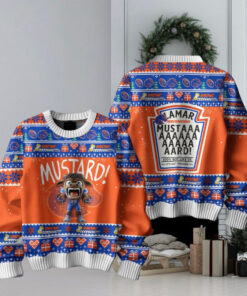 Mustard Denver Broncos For Fan Ugly Sweater