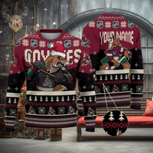 NHL Arizona Coyotes Mascot Ugly Sweater For Christmas