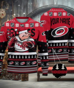 NHL Carolina Hurricanes Mascot Ugly Sweater For Christmas