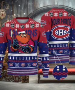 NHL Montreal Canadiens Mascot Ugly Sweater For Christmas