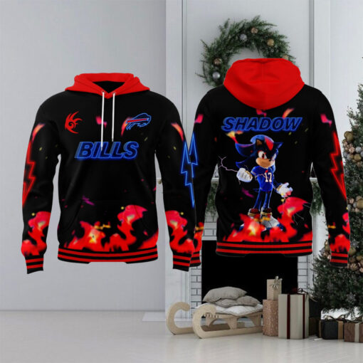 New Sonic 3 Shadow the Hedgehog x Buffalo Bills Hoodie 3D1