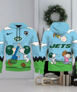 New York Jets X Snoopy Peanuts 75th Anniversary Hoodie