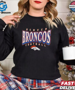 Official Denver Broncos Heather Divided Warp Tri Blend shirt for fan