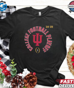 Official Indiana Hoosiers Crimson 2024 College Football Playoff T Shirt