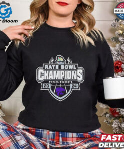 Official K State Wildcats Rate Bowl Champions 2024 Champ Logo NCAAF Bowl Games Limited Edition Shirt