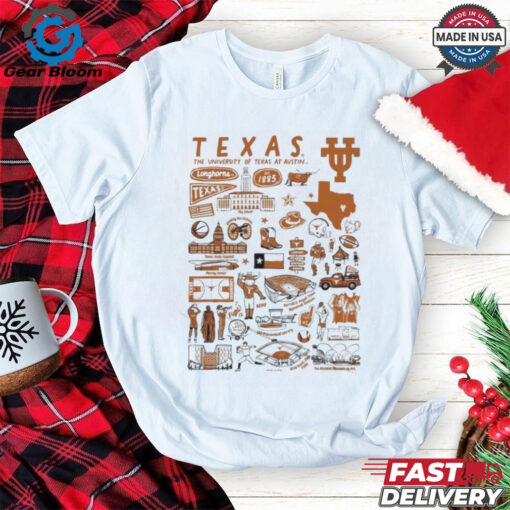 Official Texas Longhorns Vive La Fete Impressions Artwork Shirt