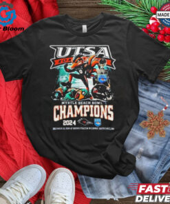 Official UTSA Roadrunners Celebrations 2024 Champions Of Myrtle Beach Bowl Mascot NCAA Bowl Games 2024 2025 T Shirt