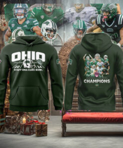 Ohio Bobcats Cure Bowl Champions 2024 Hoodie