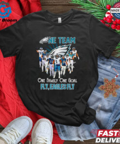 One team one family one goal fly Eagles fly players  2D T shirt