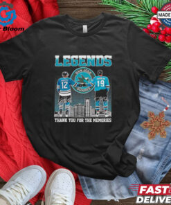 Patrick Marleau and Joe Thornton Legends thank you for the memories shirt