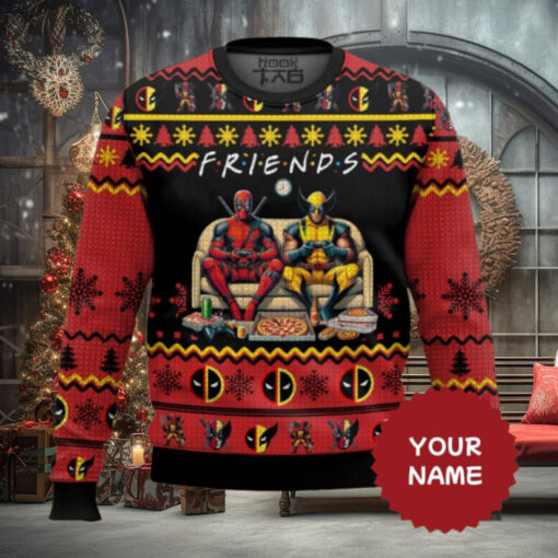 Personalized Deadpool & Wolverine Christmas 2025 Sweater