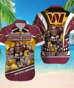 Personalized Washington Commanders Game Day Hawaiian Shirt