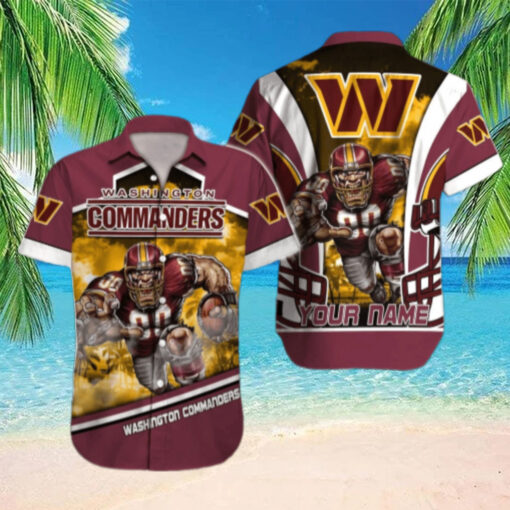 Personalized Washington Commanders Game Day Hawaiian Shirt